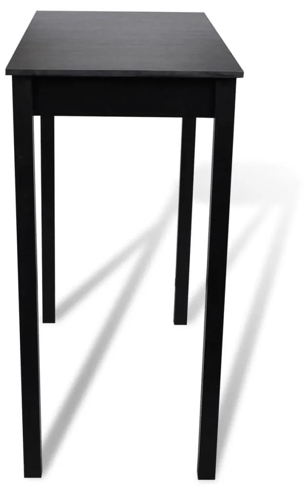vidaXL Τραπέζι Μπαρ με 4 Καρέκλες Μπαρ Μαύρο