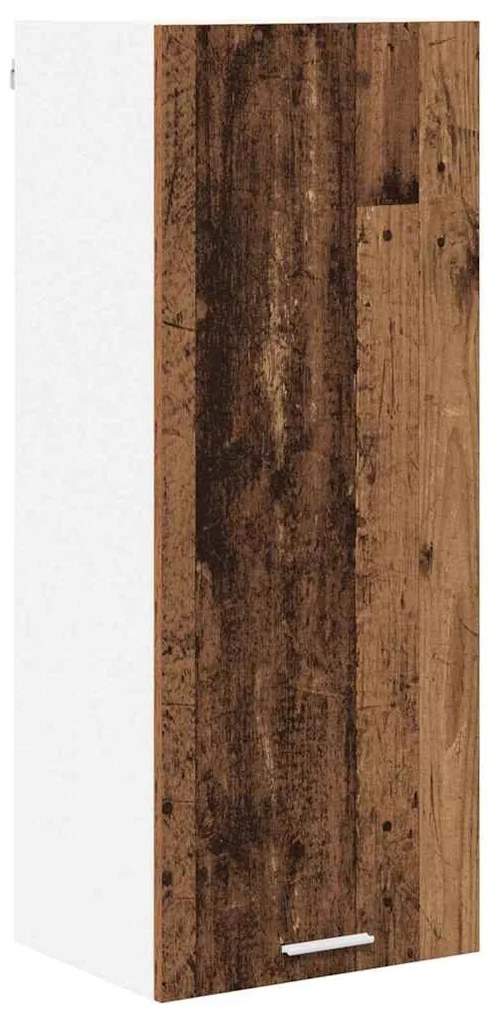 vidaXL Κρεμαστό ντουλάπι με αποθήκευση Παλιό ξύλο 40 x 31 x 100 εκ.