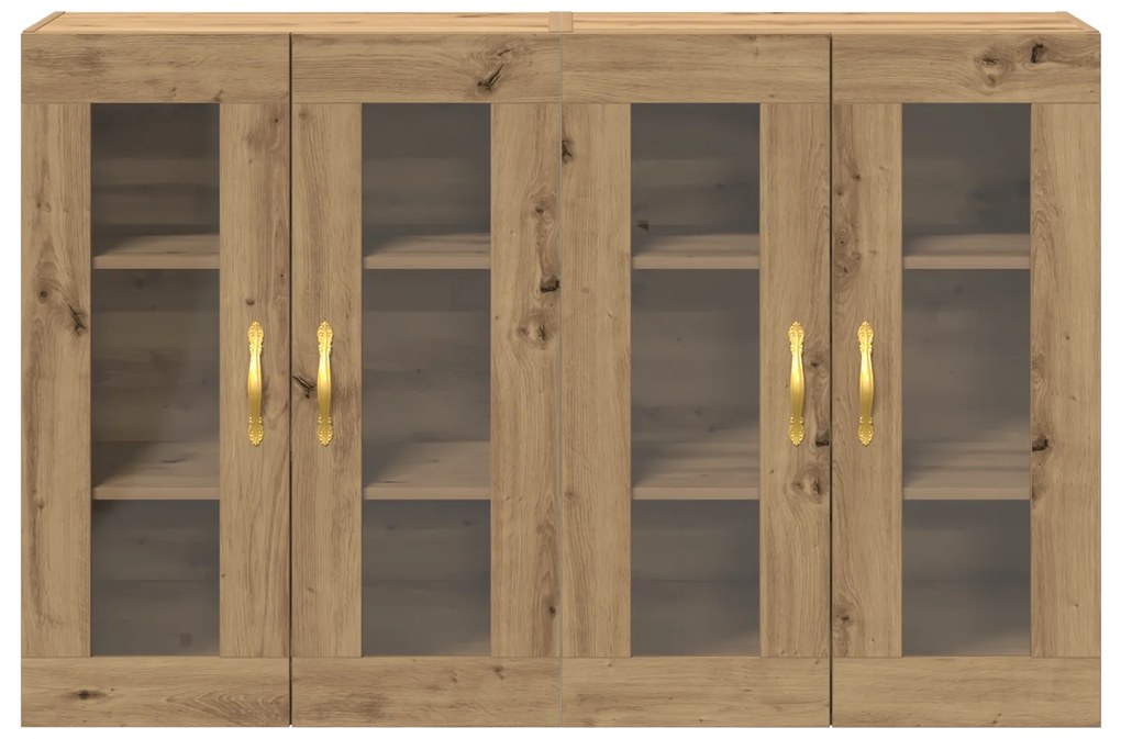 vidaXL Τοίχου Ντουλαπίων 2 τεμ από Artisan Oak 69,5 x 34 x 90 εκ.