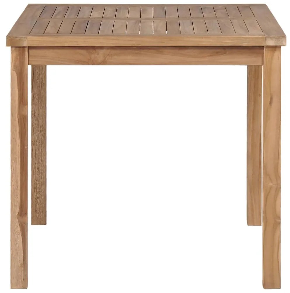 vidaXL Τραπέζι Κήπου 80 x 80 x 77 εκ. από Μασίφ Ξύλο Teak