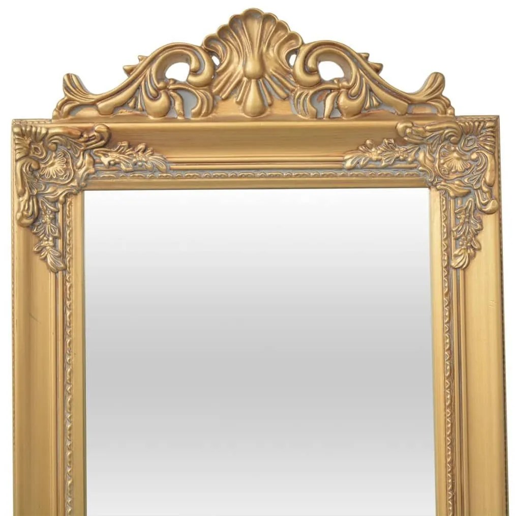 Καθρέφτης Επιδαπέδιος με Μπαρόκ Στιλ Χρυσός 160 x 40 εκ. - Χρυσό
