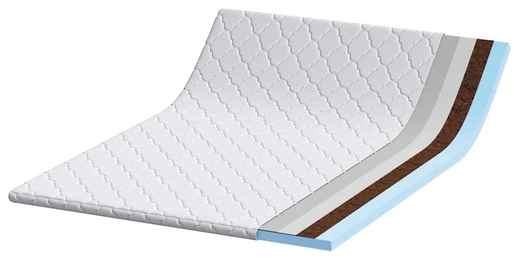 vidaXL Στρώματα Λευκό 140 x 200 cm PU Αφρός