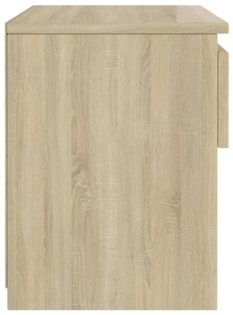 vidaXL Κομοδίνο Sonoma Δρυς 40 x 30 x 39 εκ. από Επεξ. Ξύλο