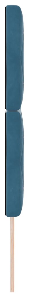 vidaXL Βελούδινο Κεφαλάρι Argyle Σκούρο Μπλε 160 cm Βελούδο