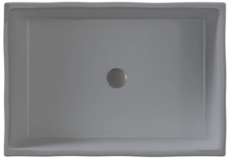 Sanitec Castello 202 Νιπτήρας Συνθετικός Επικαθήμενος 52x39x13cm Cement