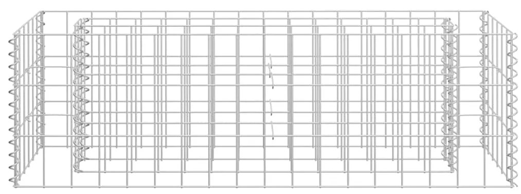 vidaXL Συρματοκιβώτιο-Γλάστρα Υπερυψωμένη 90x30x30 εκ. Γαλβ. Χάλυβας