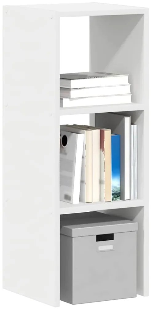 vidaXL Βιβλιοθήκη στοιβαζόμενη Λευκό 30x30x80 cm Ξύλινη κατασκευή