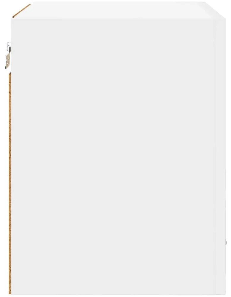 vidaXL Κρεμαστό ντουλάπι με αποθήκευση Riga Λευκό 40 x 31 x 40 εκ.