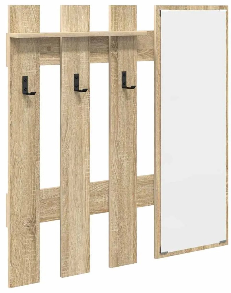 vidaXL Τοίχου Κρεμάστρα Επιτοίχιο Sonoma Oak 100 x 10 x 100 εκ