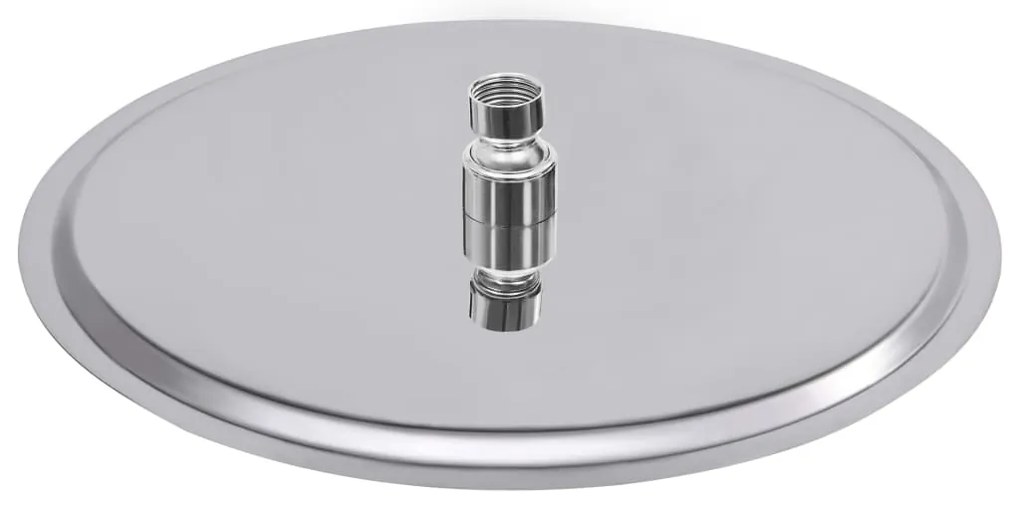 vidaXL Κεφαλή Nτους Βροχή Στρογγυλή 30 εκ. από Ανοξείδωτο Ατσάλι 304