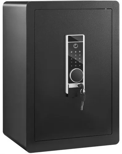 VEVOR Safe, 2.2 Cubic Feet Home Safe, Steel Security Safe with Fingerprint, Digital Keypad and 2 Keys, Cabinet Safe with Large Fire-proof Bag, Protect Cash, Gold, Jewelry, Documents, 15.8x13x23.6 inch