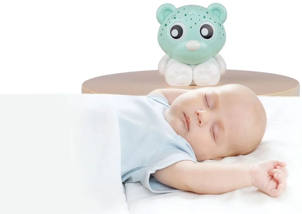 Φωτάκι Νυκτός - Προτζέκτορας Goodnight Bear 0188118 Mint-White Playgro