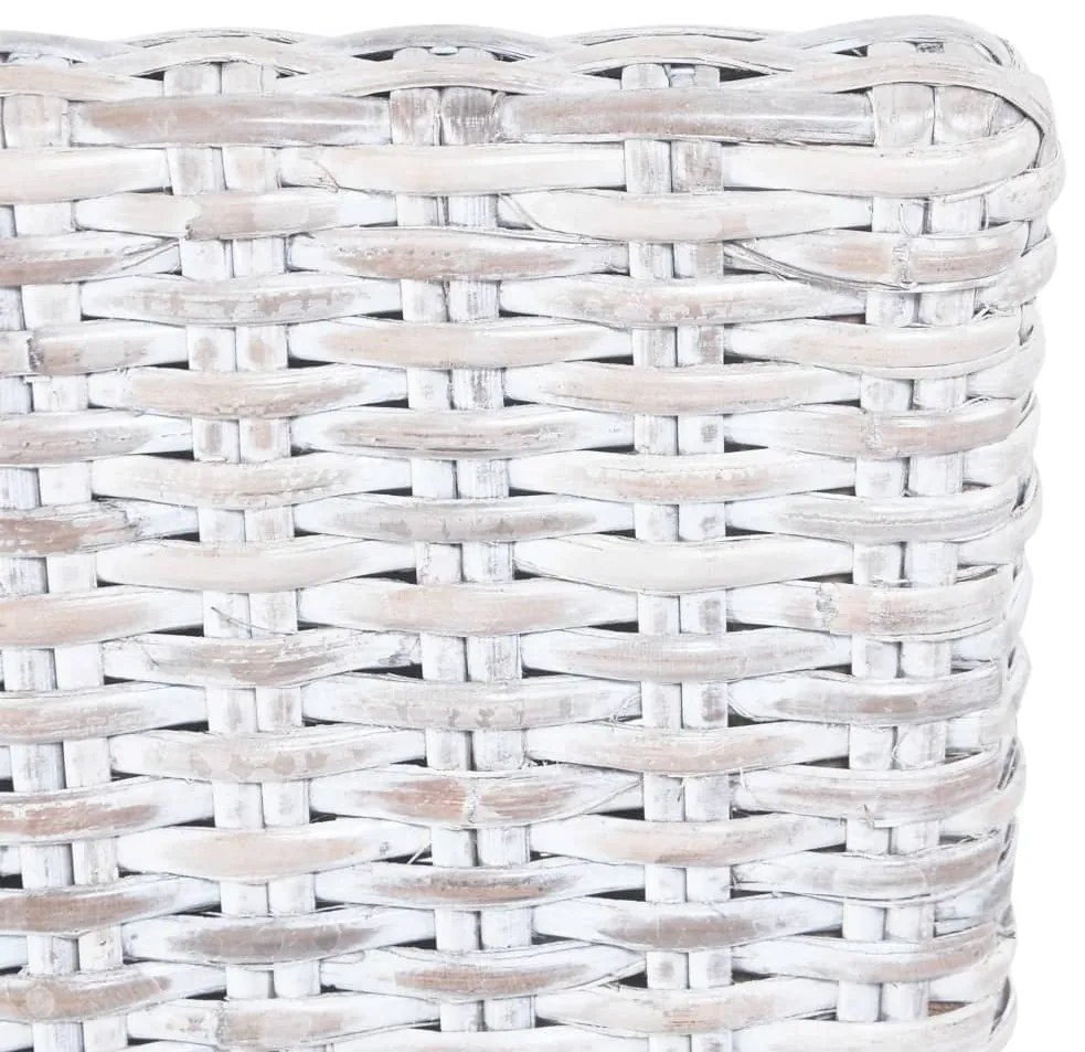 vidaXL Καρέκλες Τραπεζαρίας 2 τεμ. Αν. Καφέ από Ρατάν Kubu Ξύλο Μαόνι