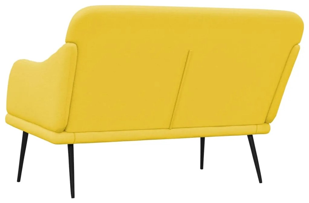 vidaXL Πάγκος Ανοιχτό Κίτρινο 110x76x80 εκ. Υφασμάτινος
