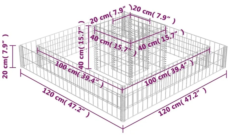 ΣΥΡΜΑΤΟΚΙΒΩΤΙΟ ΓΛΑΣΤΡΑ 120 X 120 X 20 ΕΚ. ΓΑΛΒΑΝΙΣΜΕΝΟΣ ΧΑΛΥΒΑΣ 141625