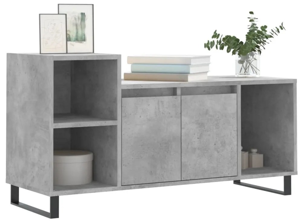 vidaXL Έπιπλο Τηλεόρασης Γκρι Σκυρ. 100x35x55 εκ. Επεξ. Ξύλο