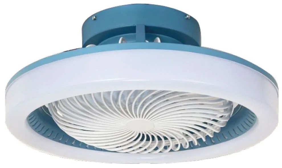 Ανεμιστήρας Οροφής Smart Eidin 101000870 Με Φως Dim Led 36W Και Τηλεχειριστήριο Φ38x20cm Blue itLighting Διάμετρος 48cm