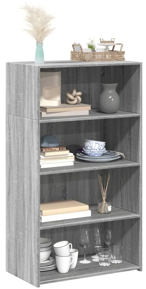 vidaXL Ντουλάπι Γκρι Sonoma 70x41x124 εκ. από Επεξεργασμένο Ξύλο
