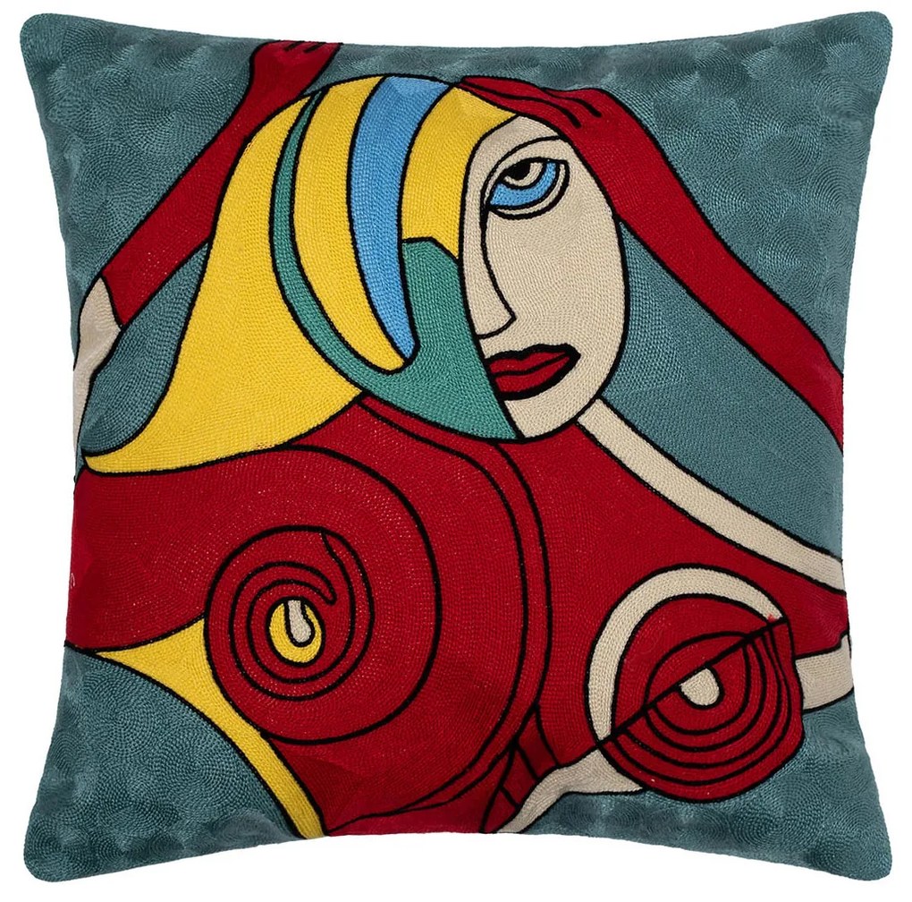 Διακοσμητική Μαξιλαροθήκη (45x45) Silk Fashion Polygazo100