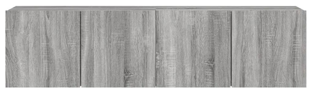 vidaXL Ντουλάπια Τοίχου Τηλεόρασης 2 Τεμ. Γκρι Sonoma 80 x 30 x 41 εκ.