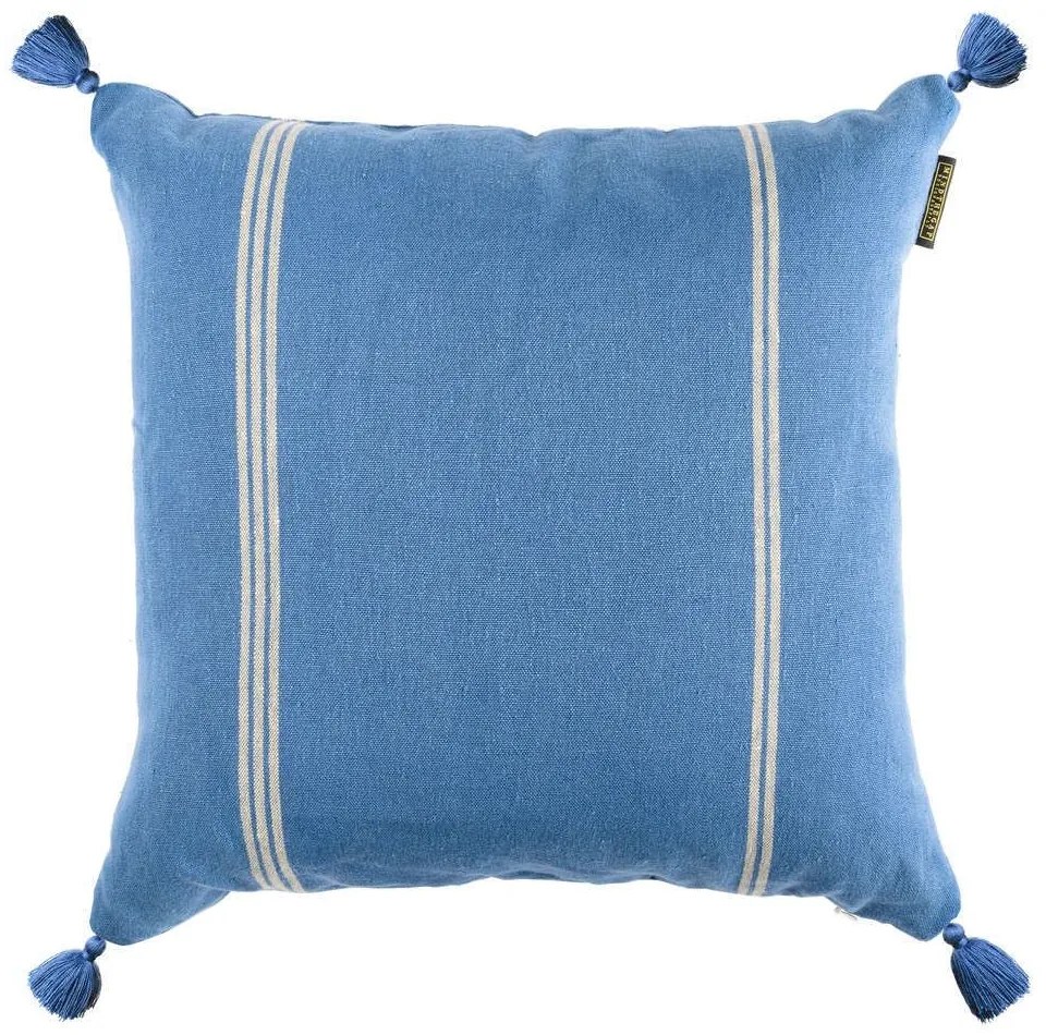 Μαξιλάρι Διακοσμητικό (Με Γέμιση) Katalin Stripe LC40096 50x50 Blue-White MindTheGap 50Χ50 Feather