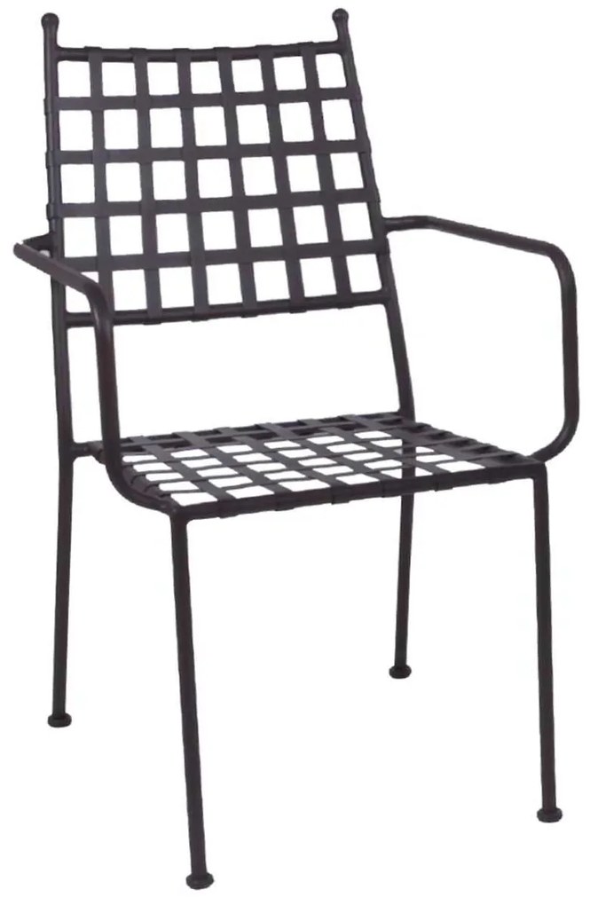 Πολυθρόνα Paton Μεταλλική Mesh Sand Brown 54x62x92cm