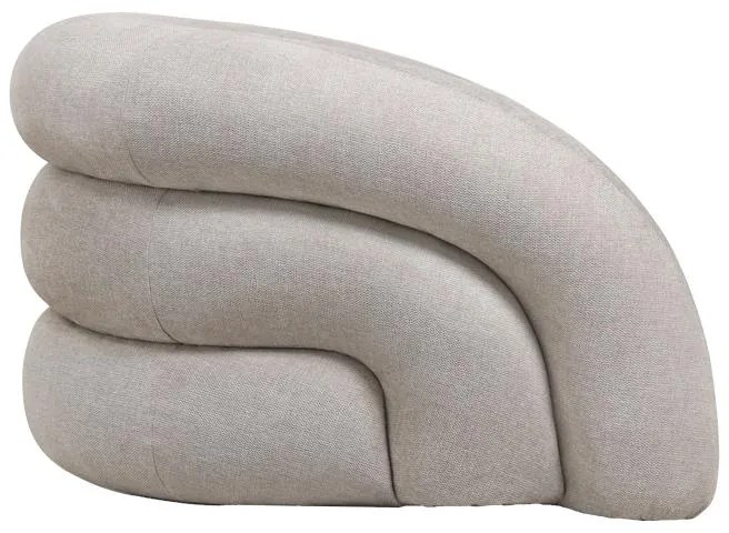 Πολυθρόνα Lexy κρεμ ύφασμα 99x88x62εκ 100x89.5x60 εκ.