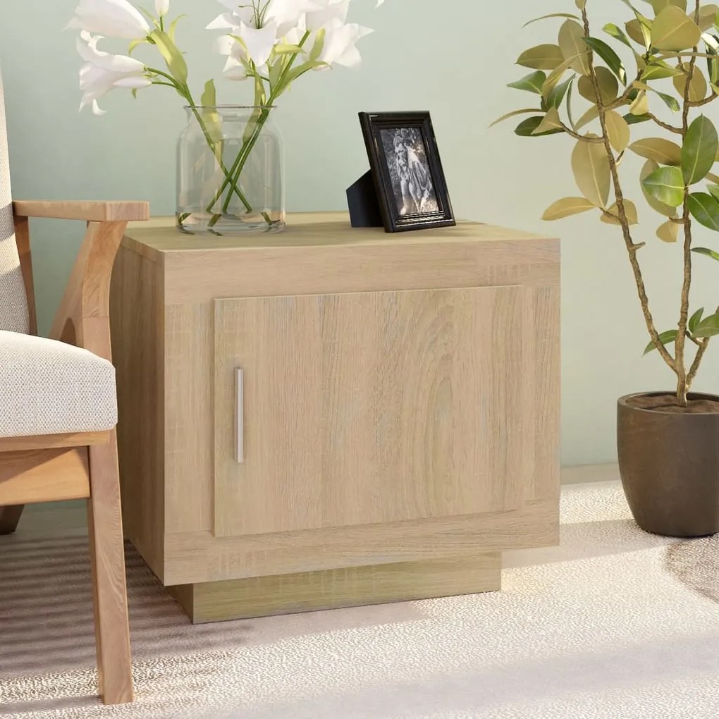 vidaXL Τραπεζάκι Σαλονιού Sonoma Δρυς 51x50x45 εκ. Επεξεργασμένο Ξύλο