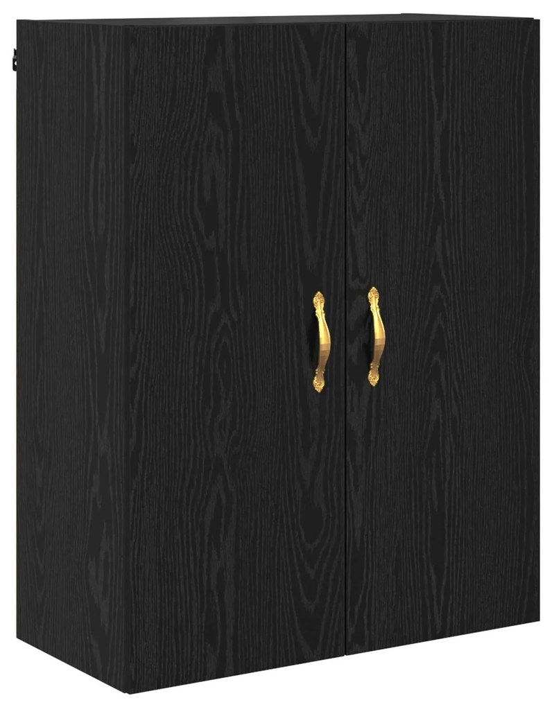 vidaXL Highboard Μαύρη Οξυά 69,5 x 34 x 180 εκ. Επεξεργασμένο ξύλο