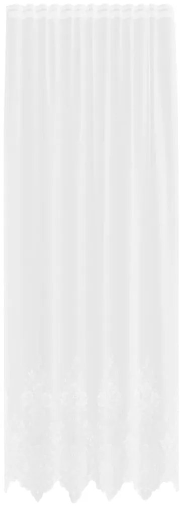 vidaXL Κουρτίνες με κουρτίνες Λευκό 150 x 300 cm Πολυεστέρας