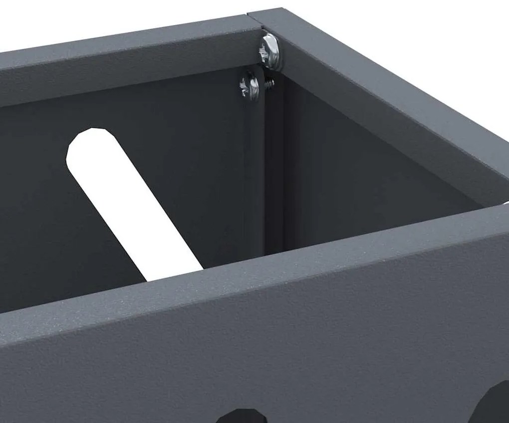 vidaXL Σχέδιο & βάση αποθήκευσης Ανθρακί 28 x 12 x 41 εκ Ατσάλι