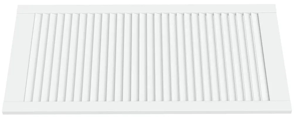 vidaXL Πορτάκι με Περσίδες Λευκό 99,3x49,4 εκ. από Μασίφ Ξύλο Πεύκου