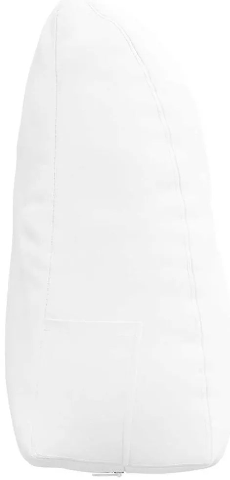 vidaXL Μαξιλάρι Πλάτης Λευκό 60 x 24 x 50 εκ ύφασμα