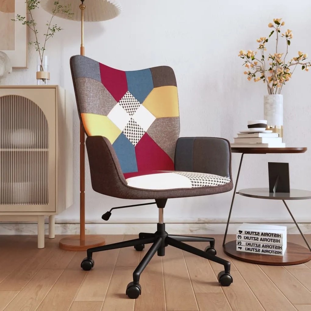 vidaXL Πολυθρόνα Relax Σχέδιο Patchwork Υφασμάτινη