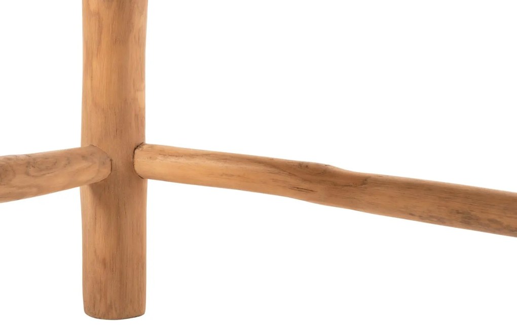 Τραπεζάκι σαλονιού LONDER C5985 Ξύλο TEAK - Συνθετικό Rattan σε Φυσικό 119x79,5x41Yεκ. 119x79.5x41 εκ.