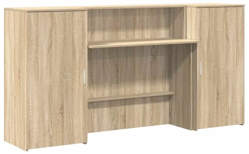 vidaXL Γραφείο υποδοχής Sonoma Δρυς 200x50x103,5εκ. Επεξεργασμένο Ξύλο