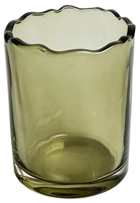 Κηροπήγιο Ρεσώ 00.03.32549 Φ5,2x6,4cm Green Glass