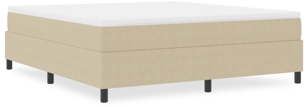 vidaXL Κρεβάτι Box Spring Ανοιχτό Πράσινο Γκρι Σούπερ Κινγκ Από Κορδέλα