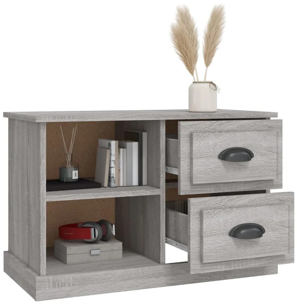 vidaXL Έπιπλο Τηλεόρασης Γκρι Sonoma 73x35,5x47,5εκ. από Επεξεργ. Ξύλο