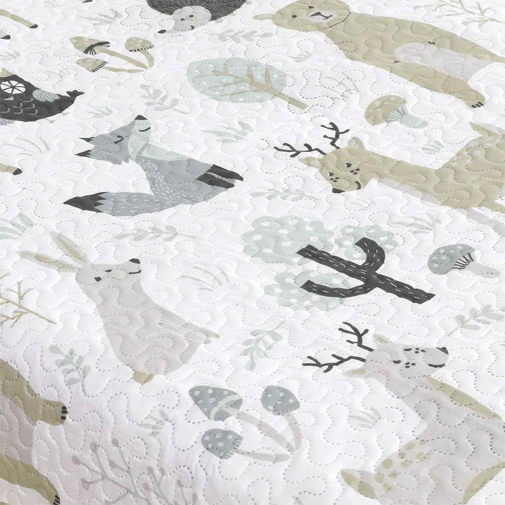 LINO ΚΟΥΒΕΡΛΙ CLEVER FOX GREY 160X220