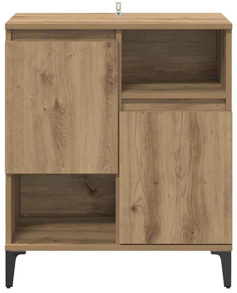 vidaXL Πλαϊνό γραφείο artisan δρυς 60 x 35 x 70 cm Επεξεργασμένο ξύλο