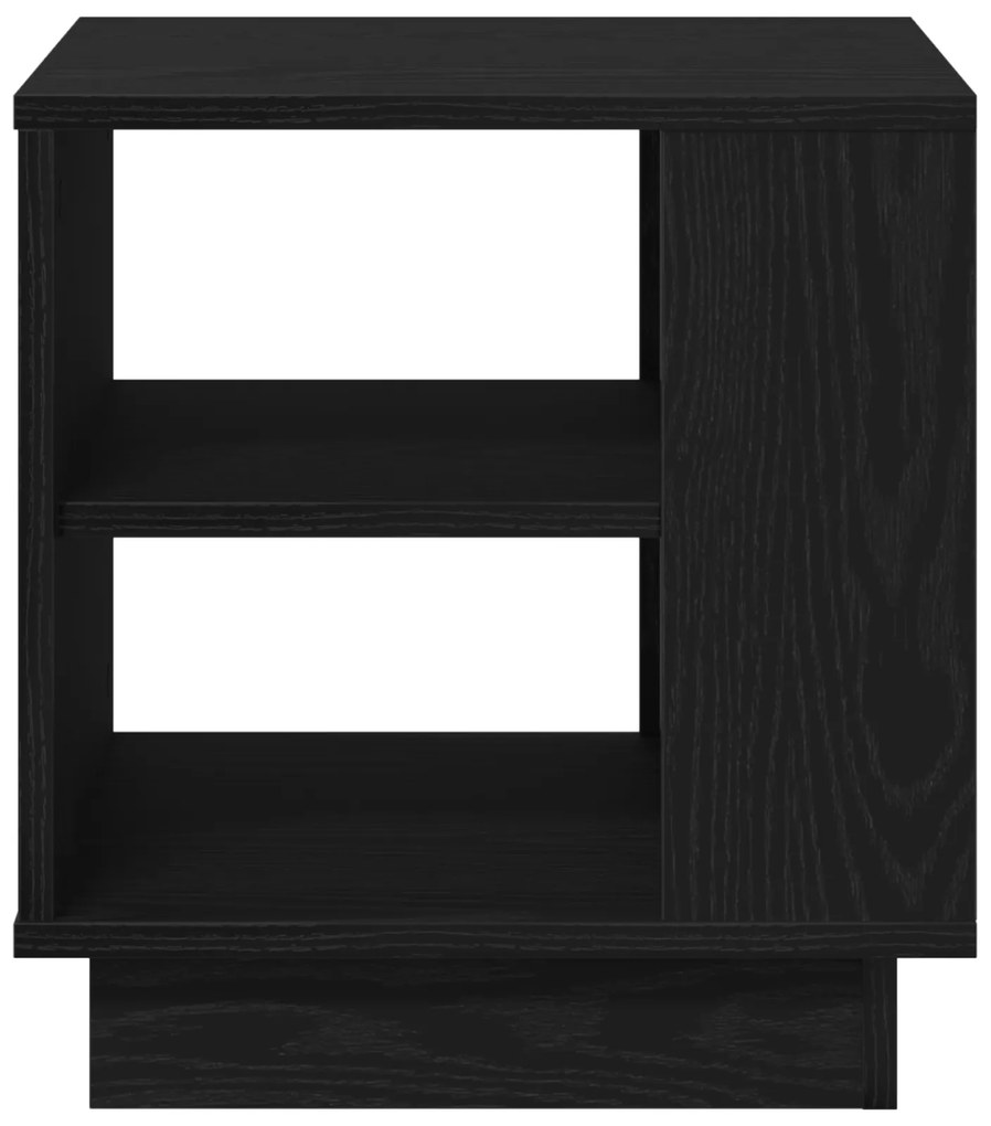 vidaXL Τραπέζι σαλονιού Μαύρο Δρυς 40x40x43 εκ Επεξεργασμένο Ξύλο