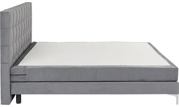 Κρεβάτι Boxspring Benito Star Γκρι 160x200εκ. 160x213x110εκ - Γκρι