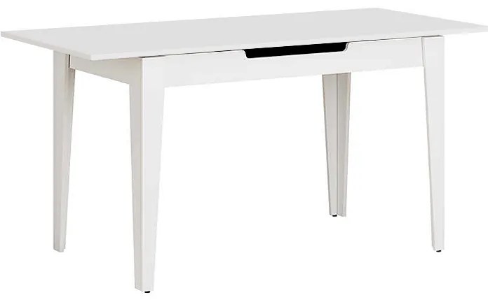 Τραπέζι Trendline Megapap επεκτεινόμενο χρώμα λευκό 120/150x70x75εκ.