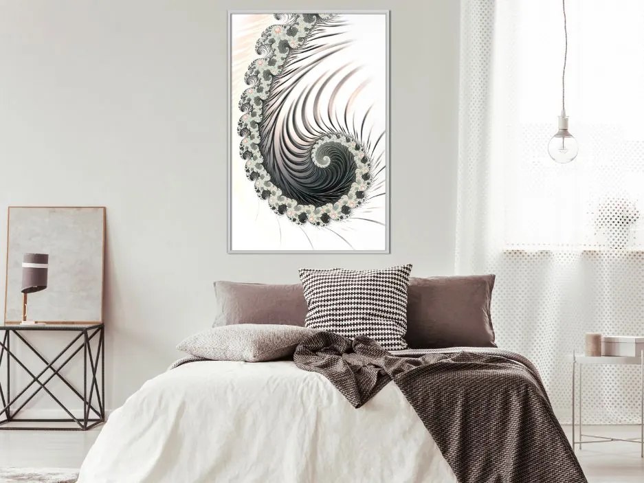 Αφίσα - Fractal Spiral (Positive) - 20x30 - Χρυσό - Χωρίς πασπαρτού