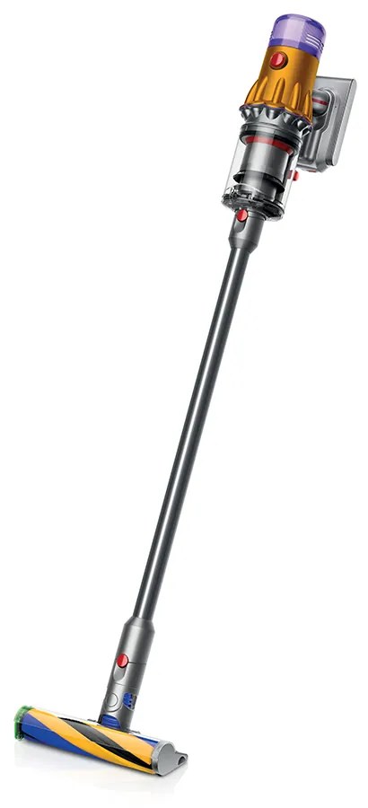 Dyson 448884-01 V12 Detect Slim Absolute Επαναφορτιζόμενη Σκούπα Stick Yellow/Iron/Nickel