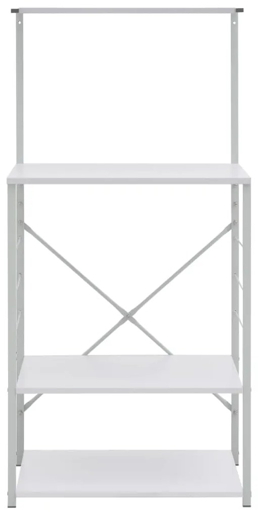 Ντουλάπι Φούρνου Μικροκυμάτων Λευκό 60x39,6x123 εκ. Επεξ. Ξύλο 288240