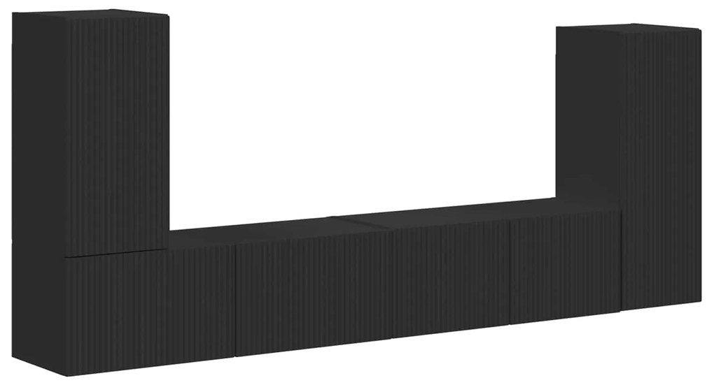 vidaXL 4 pcs Μαύρο