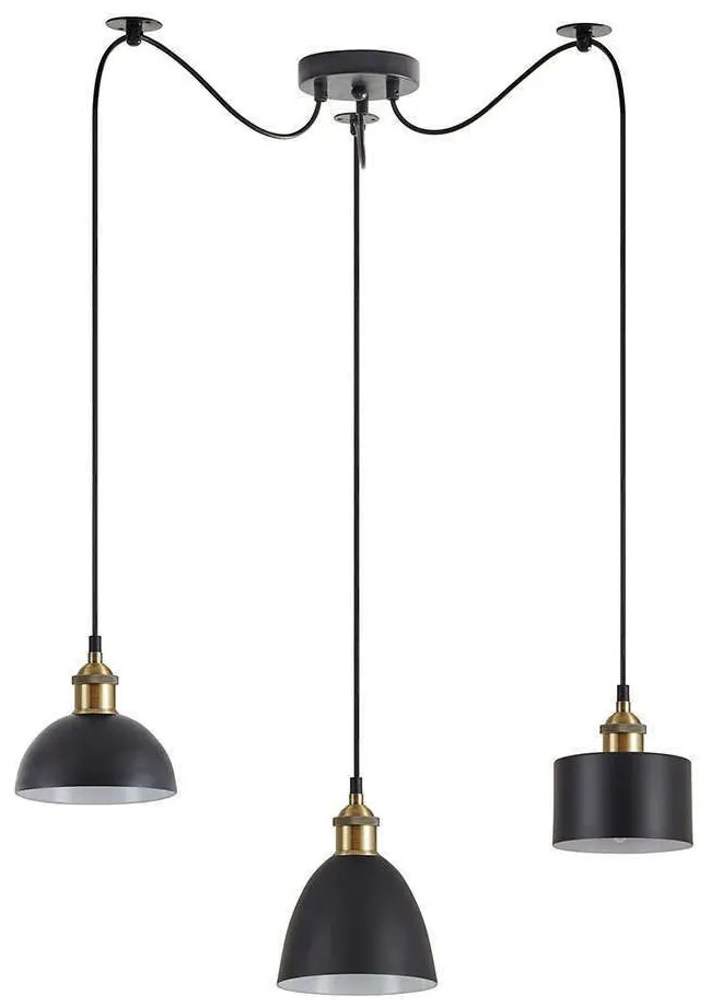 Φωτιστικό Οροφής Magnum Flex 77-8974 45x45x300cm 3xE27 60W Black-Bronze Homelighting