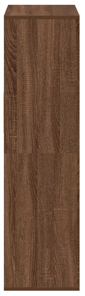 Βιβλιοθήκη Καφέ Δρυς 66x31x112 εκ. από Επεξεργασμένο Ξύλο - καφέ δρυς